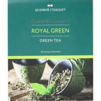 Чай Деловой Стандарт Royal Green Tea, зеленый, 100 пакетиков