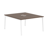 Стол 2-х местный ELWST 1316 Дуб Денвер тёмный/Белый 1360х1606х750 EDIS