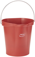 Ведро Vikan 12л, металлодетектируемое, красный, 56944