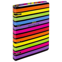 Тетрадь на кольцах А5 160х212 мм, 120 листов, картон, матовая ламинация, клетка, BRAUBERG, 'Colors',