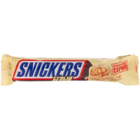Батончик шоколадный Snickers белый, 81г