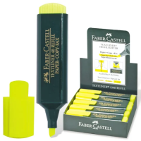 Текстовыделитель Faber-Castell 48 желтый, 1-5мм, скошенный кончик