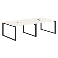 Стол 4-х местный EQWST 2713 Ясень Траун/Черный 2726х1346х750 EDIS