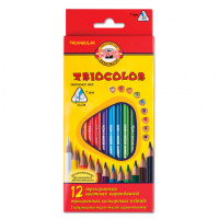 Набор цветных карандашей Koh-I-Noor Triocolor 12 цветов, 3132
