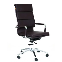 Кресло руководителя Chairman 750 иск. кожа, черная, крестовина хром, н.м.
