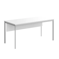 Стол прямой Skyland Imago-S СП-4SD, белый/алюминий, 1600х720х755мм