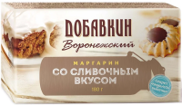 Маргарин Добавкин Воронежский со сливочным вкусом ГОСТ 60%, 180г