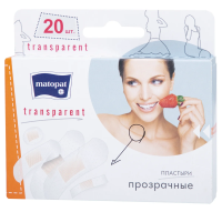 Пластыри Matopat Transparent набор, 20шт