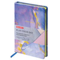 Ежедневник недатированный Brauberg Vista Marble, A5, 136 листов, под кожу, твердый