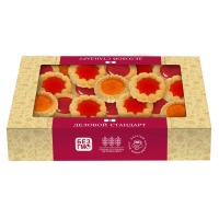 Печенье Деловой Стандарт Ассорти с мармеладными начинкам, 410г