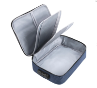 Папка-органайзер для документов с кодовым замком СИНИЙ ВОДОНЕПРОНИЦАЕМЫЙ А4, BRAUBERG DOCS, 271961