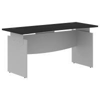 Стол письменный эргономичный OST 167 Дуб Юкон Модерн/Металлик 1600х640х750 OFFIX NEW