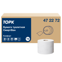 Туалетная бумага Tork Advanced T8, 472242, в рулоне, 207м, 2 слоя, белая