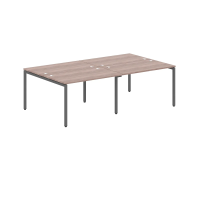 Стол на 4 рабочих места Skyland Xten-S XWST 2414, четырехместный, дуб сонома/антрацит, 2400х1406х750мм