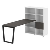 Рабочая станция EVRST 1117 Мокко/Черный 2190х1120х1355 EDIS