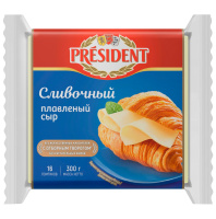 Сыр плавленый President Мастер Бутерброда 45%, сливочный, 300г