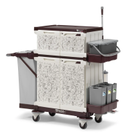 Тележка для горничной ANTHEA 262R-02R серии MAGIC-ART  (с Кремлем) TTS, M262R02N0120R