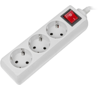 Сетевой фильтр Buro 300SL-5-G 3 розетки, 5м, серый