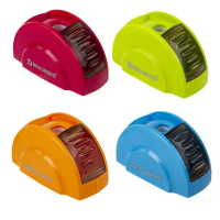 Точилка для карандашей Brauberg Roll 1 отверстие, с контейнером, ассорти