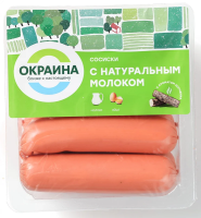 Сосиски Окраина с натуральным молоком, 350г