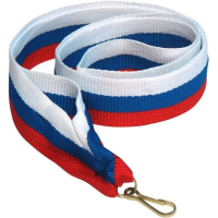 Лента для медалей V2-W/BL/R РФ, 22 мм, 364350