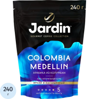 Кофе растворимый Jardin Colombia Medellin (Колумбия Меделлин) 240г, пакет