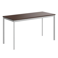 Стол прямой Skyland Imago-S СП-3.1S, венге магия/алюминий, 1400х600х755мм