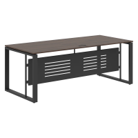 Стол руководителя EST 209M Дуб Денвер темный/Антрацит 2000х900х750 ENIO