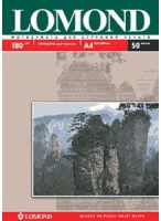 Фотобумага для струйных принтеров Lomond 0102065 А4, 50 листов, 180 г/м2, белая, глянцевая