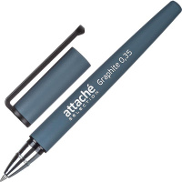 Ручка гелевая Attache Selection Graphite, цвет чернил синий