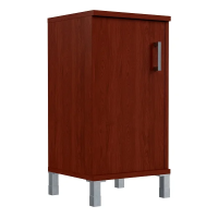 Шкаф-колонка низкий Skyland Born B411.2, бургунди, 475х450х920мм, с дверью ДСП, левый