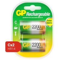 Аккумулятор Gp C, 2200mAh, 2шт/уп