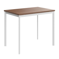 Стол прямой Skyland Imago-S СП-1.1S, ясень шимо/белый полуматовый, 900х600х755мм