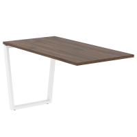 Брифинг-приставка EVB 1367 Дуб Денвер тёмный/Белый 1360х670х750 EDIS