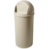 Урна уличная Rubbermaid Marshal Classic 94.6л, бежевая, FG817088BEIG