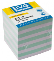 Блок для записей проклеенный Bvg Premium 2 цвета, 90х90х90мм