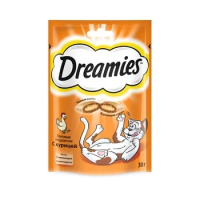 Лакомство для кошек Dreamies подушечки с курицей, 30г