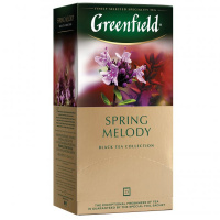 Чай Greenfield Spring Melody (Спринг Мелоди), черный, 25 пакетиков