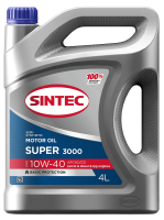 Масло моторное Sintec Super 3000 SG/CD 10W-40, 4л