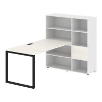 Рабочая станция EQRST 1215 Ясень Траун/Черный 1990х1250х1355 EDIS