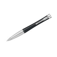 Ручка шариковая Parker 'Urban Twist Black CT' синяя, 1,0мм, поворот., подарочная упаковка