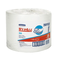 Протирочный материал Kimberly-Clark WypAll X50, 8356, высокая впитываемость, в рулоне, 374м, 1 слой, белый