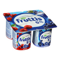 Йогурт Fruttis Сливочное лакомство вишня-черника, 5%, 115г
