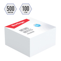 Блок для записей непроклеенный Berlingo Premium белый, 9х9х4.5см, 500 листов