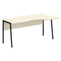 Стол прямой СА-1P(R) Клен*/Черный 1600х900х755 IMAGO PLUS