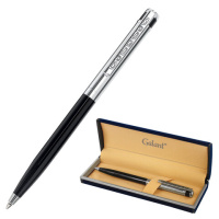 Ручка подарочная шариковая GALANT 'ACTUS', корпус серебристый с черным, детали хром, узел 0,7 мм, си
