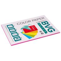 Цветная бумага для принтера Bvg Neon розовая, А4, 50 листов, 80г/м2