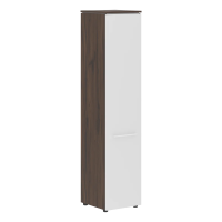 Шкаф колонка с глухой дверью MHC 42.1 Белый/Дуб Денвер темный 429х423х1956 MORRIS TREND