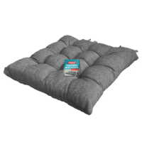 Подушка на стул 'РОГОЖКА', 40x40 см, полиэстер, серая, PRIMILA (ПРИМИЛА) LUX, 700499