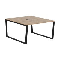 Стол 2-х местный EVWST 1316 Дуб Денвер светлый/Черный 1360х1606х750 EDIS